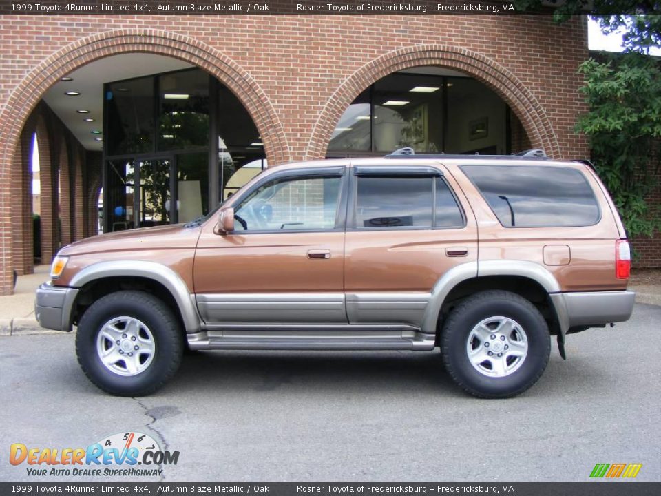 1999 Toyota 4Runner Limited 4x4 Autumn Blaze Metallic / Oak Photo #20
