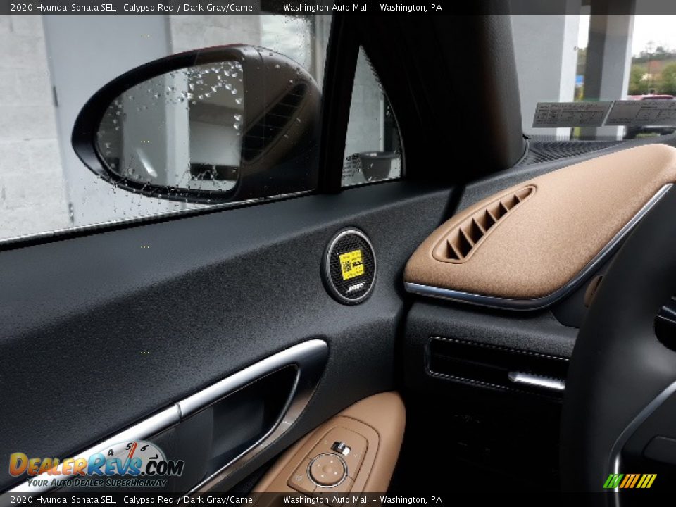 2020 Hyundai Sonata SEL Calypso Red / Dark Gray/Camel Photo #11