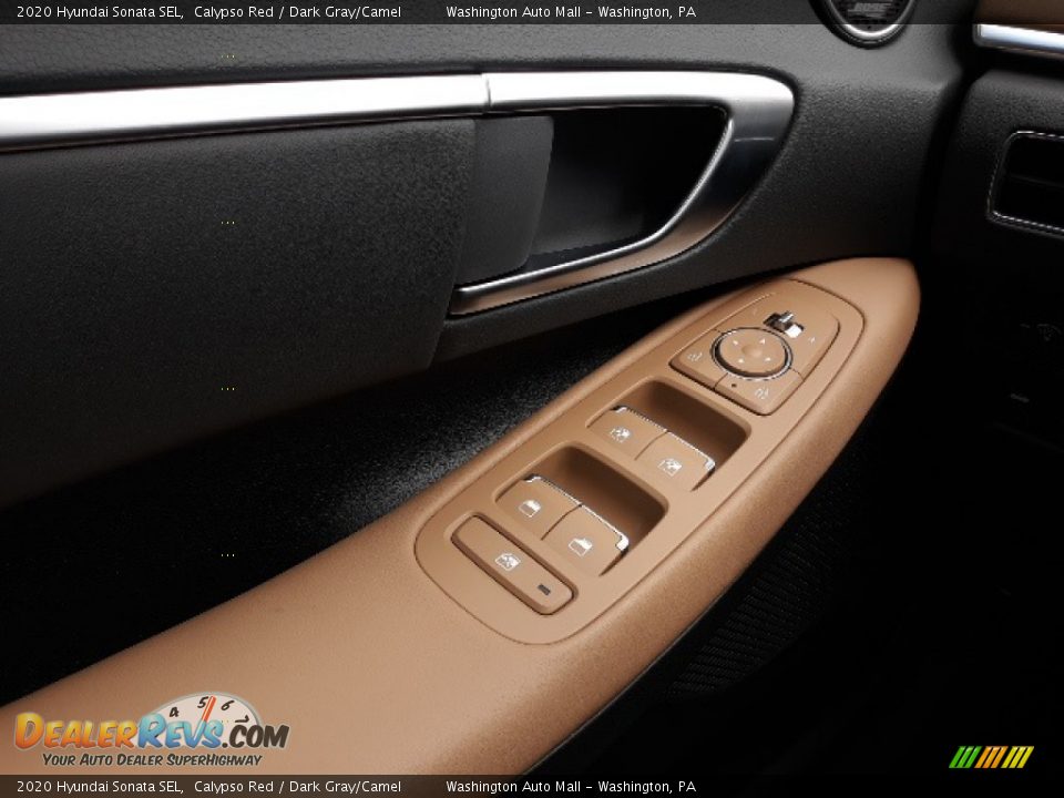 2020 Hyundai Sonata SEL Calypso Red / Dark Gray/Camel Photo #12