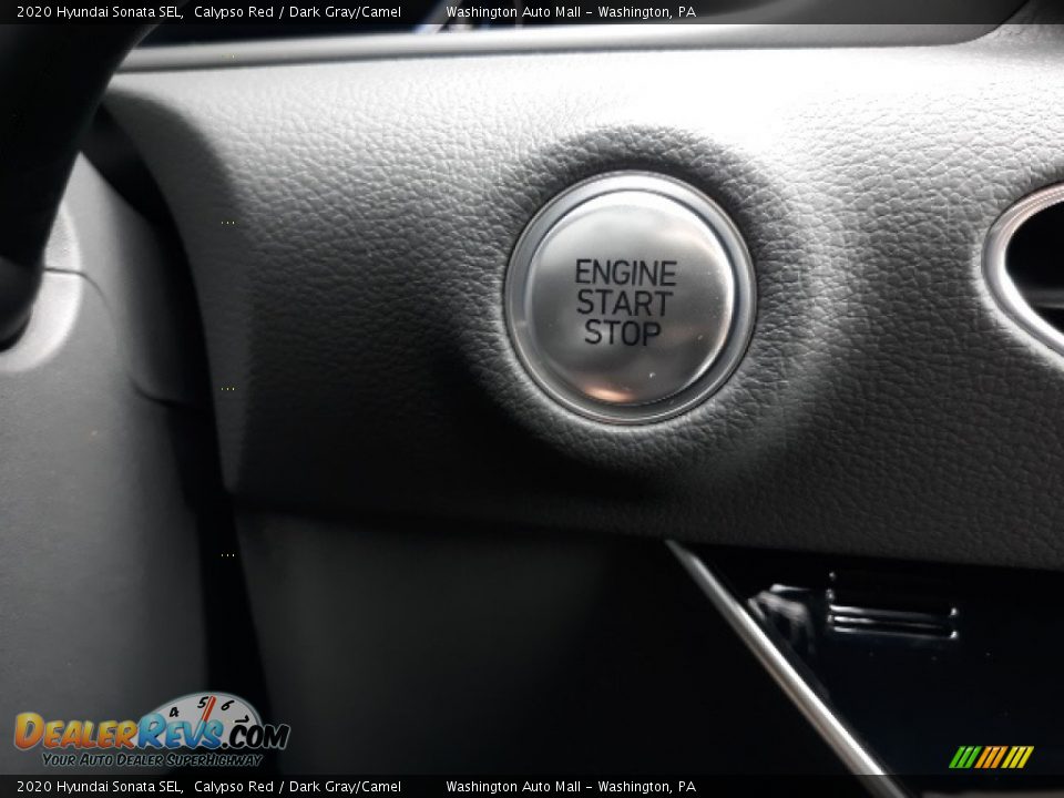 2020 Hyundai Sonata SEL Calypso Red / Dark Gray/Camel Photo #14