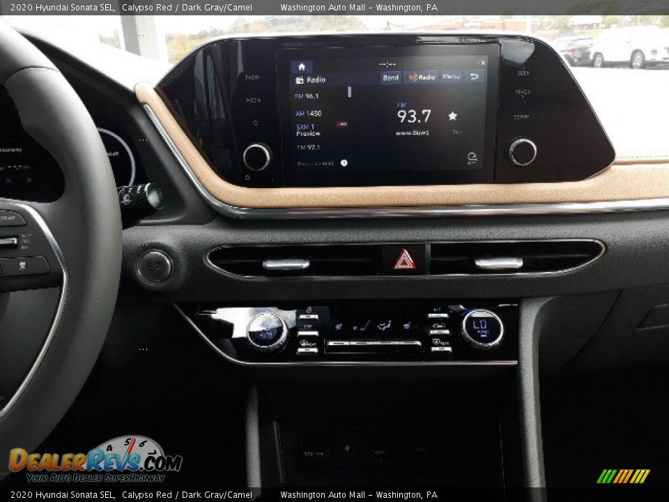 2020 Hyundai Sonata SEL Calypso Red / Dark Gray/Camel Photo #15