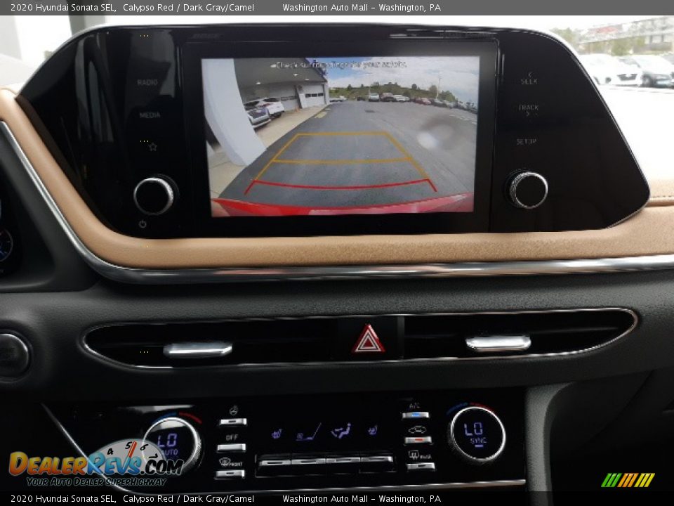 2020 Hyundai Sonata SEL Calypso Red / Dark Gray/Camel Photo #16
