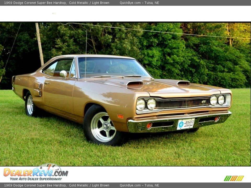 1969 Dodge Coronet Super Bee Hardtop Gold Metallic / Light Brown Photo #1
