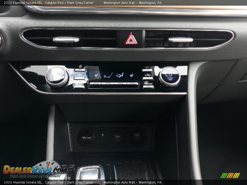 2020 Hyundai Sonata SEL Calypso Red / Dark Gray/Camel Photo #17