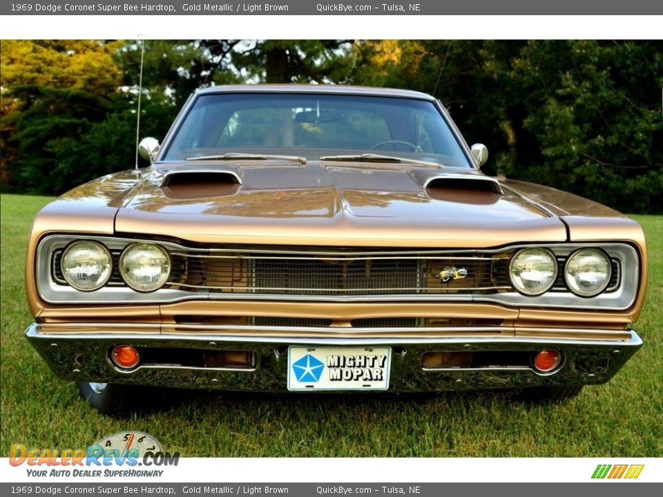 1969 Dodge Coronet Super Bee Hardtop Gold Metallic / Light Brown Photo #4