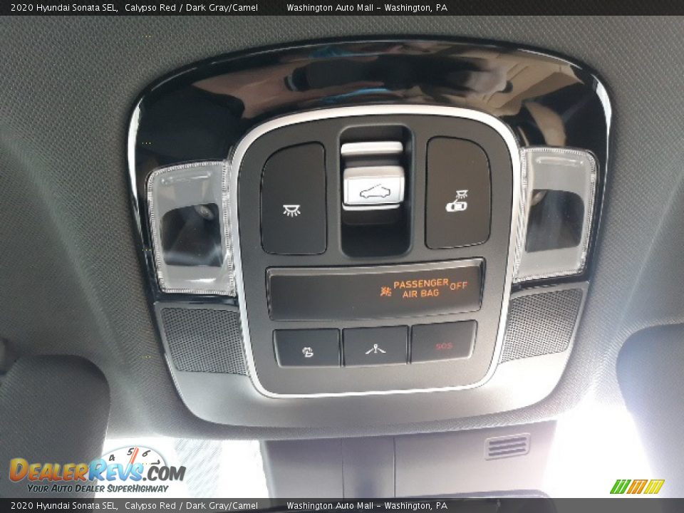 2020 Hyundai Sonata SEL Calypso Red / Dark Gray/Camel Photo #23