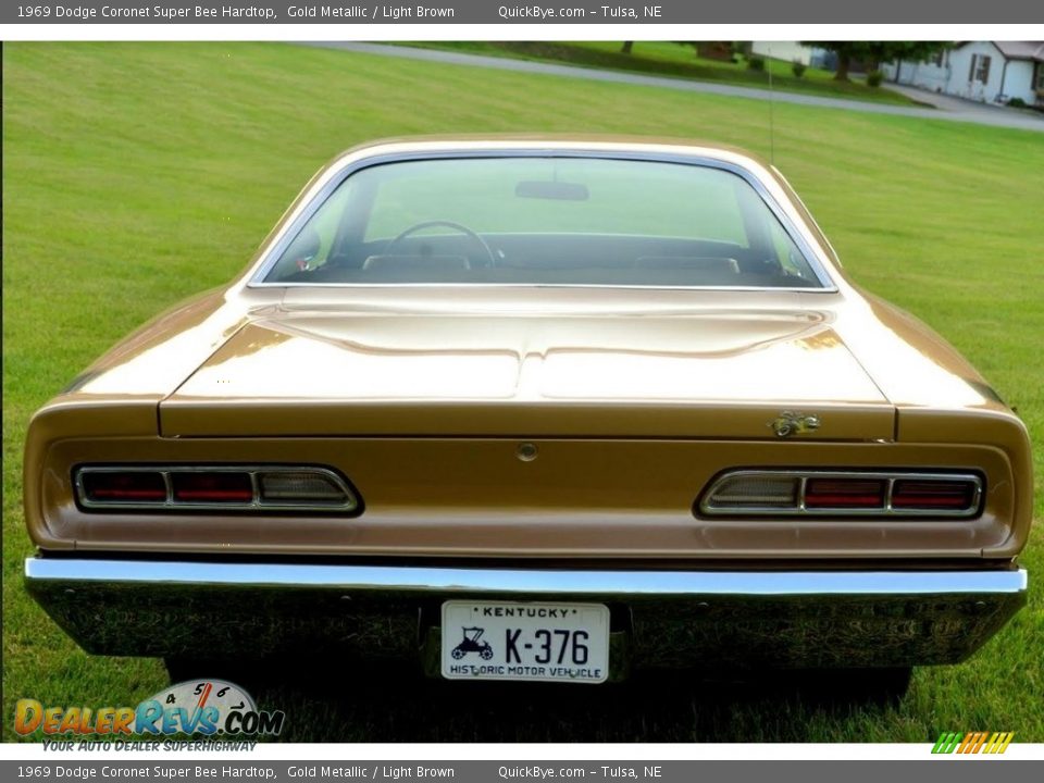 1969 Dodge Coronet Super Bee Hardtop Gold Metallic / Light Brown Photo #9