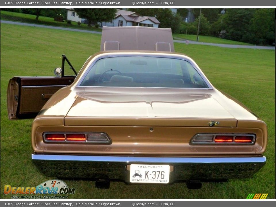 1969 Dodge Coronet Super Bee Hardtop Gold Metallic / Light Brown Photo #10