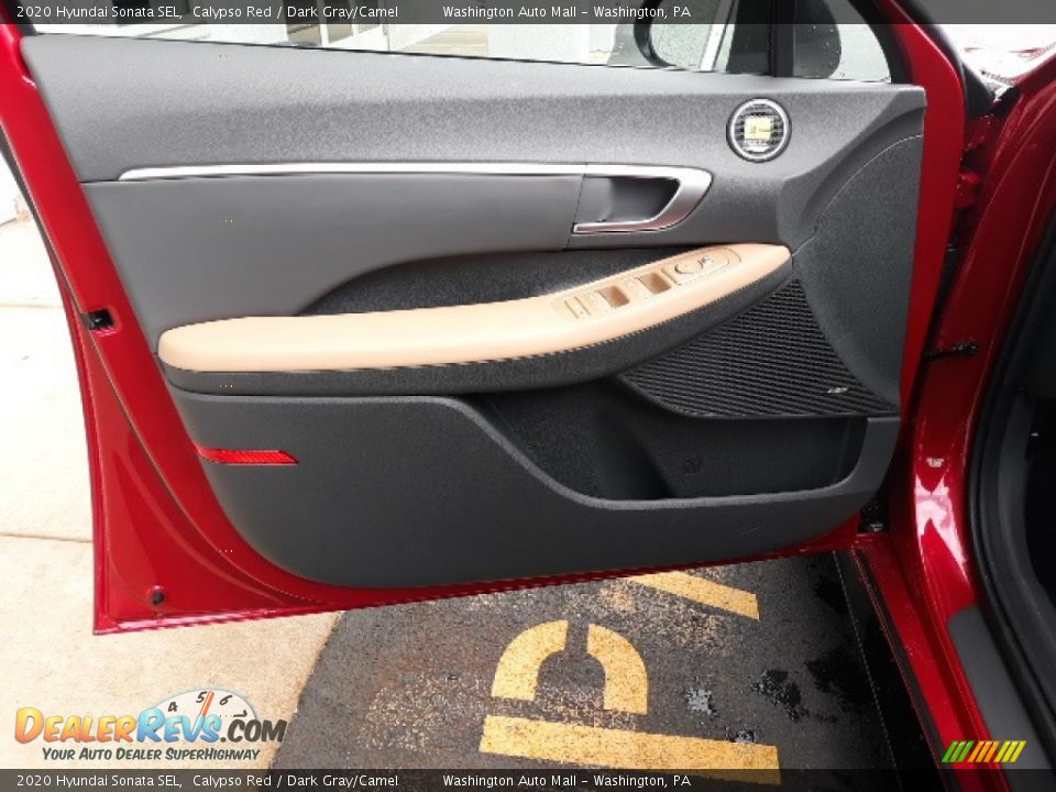2020 Hyundai Sonata SEL Calypso Red / Dark Gray/Camel Photo #30