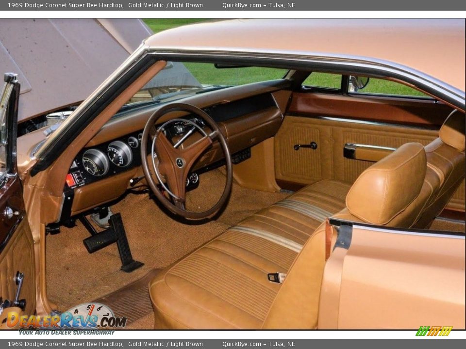 Light Brown Interior - 1969 Dodge Coronet Super Bee Hardtop Photo #12