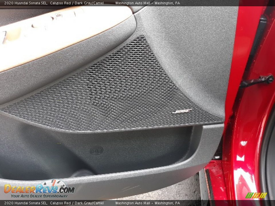 2020 Hyundai Sonata SEL Calypso Red / Dark Gray/Camel Photo #31