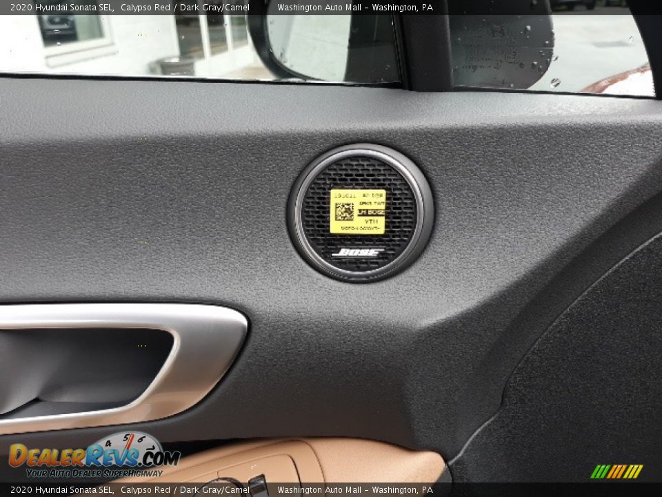 2020 Hyundai Sonata SEL Calypso Red / Dark Gray/Camel Photo #32