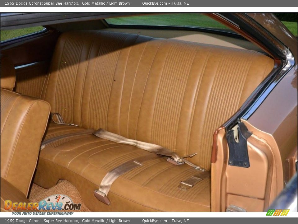 1969 Dodge Coronet Super Bee Hardtop Gold Metallic / Light Brown Photo #14