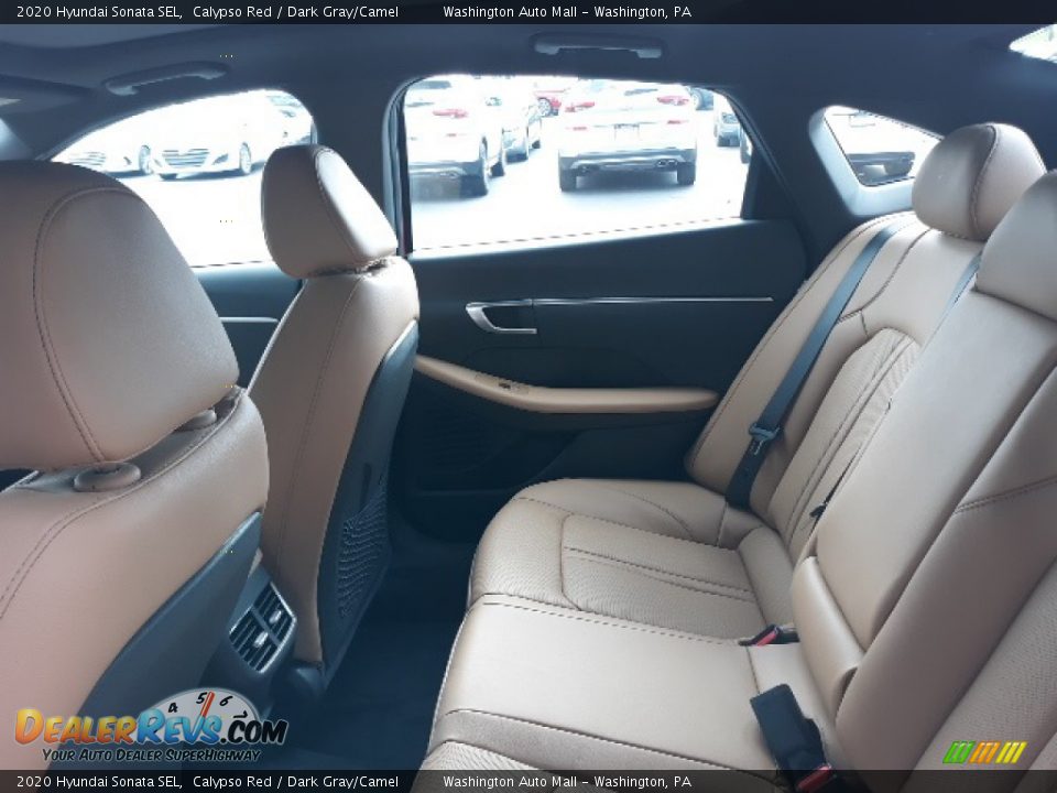 2020 Hyundai Sonata SEL Calypso Red / Dark Gray/Camel Photo #34