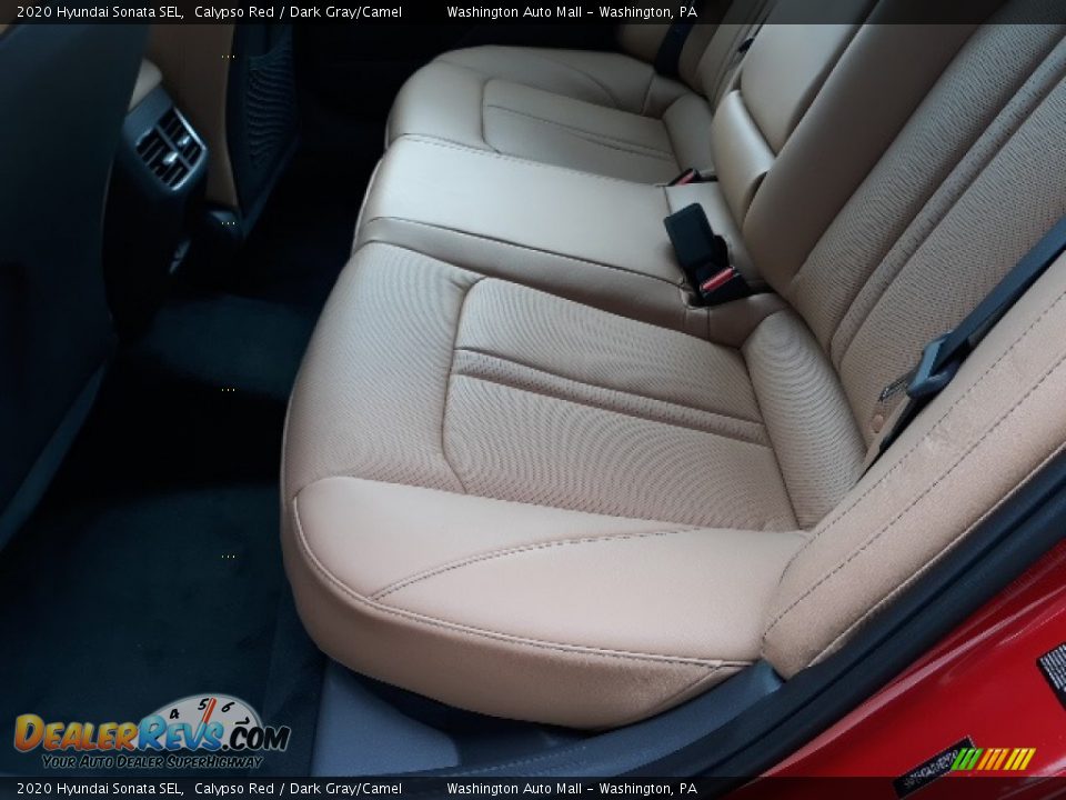 2020 Hyundai Sonata SEL Calypso Red / Dark Gray/Camel Photo #36