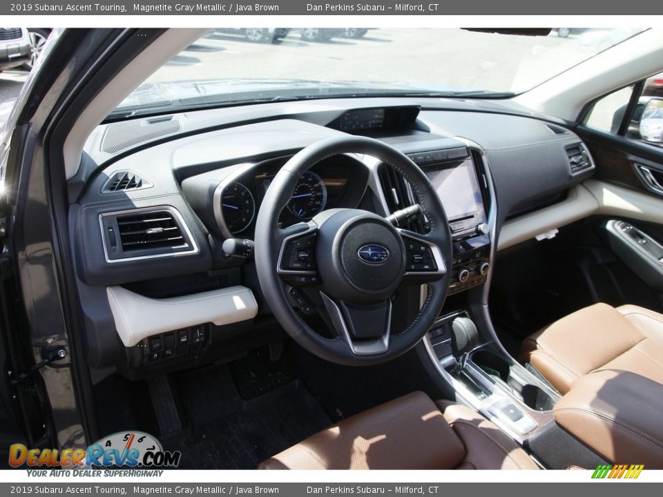 2019 Subaru Ascent Touring Magnetite Gray Metallic / Java Brown Photo #10