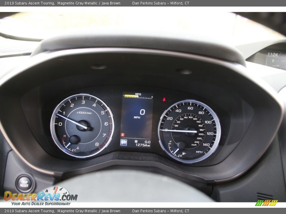 2019 Subaru Ascent Touring Magnetite Gray Metallic / Java Brown Photo #18