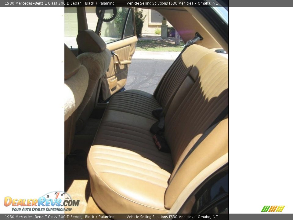 Rear Seat of 1980 Mercedes-Benz E Class 300 D Sedan Photo #16