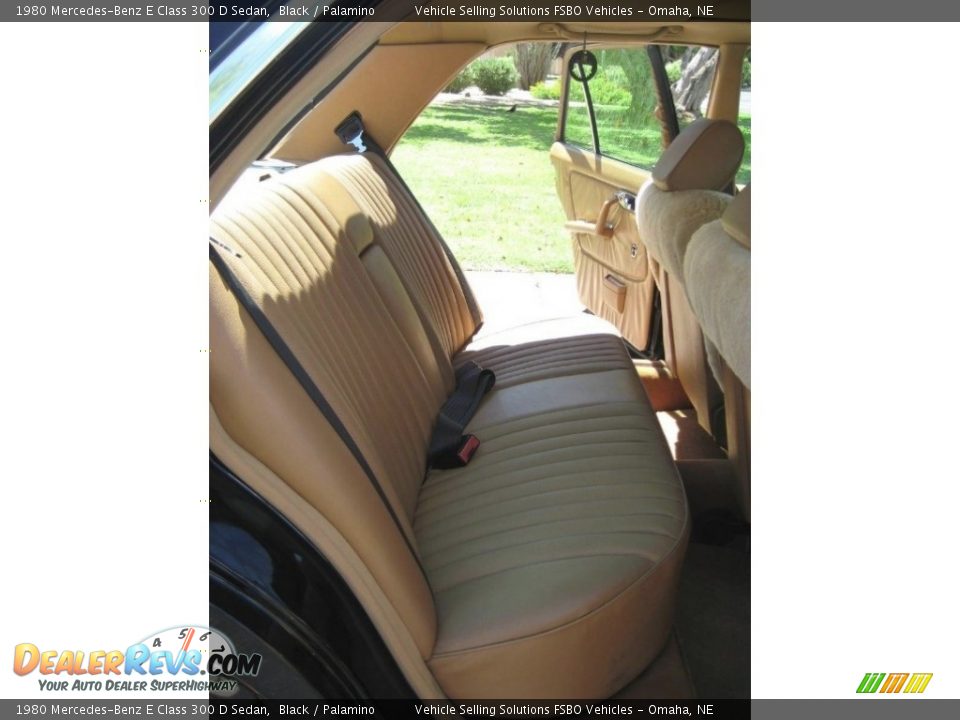 Rear Seat of 1980 Mercedes-Benz E Class 300 D Sedan Photo #17