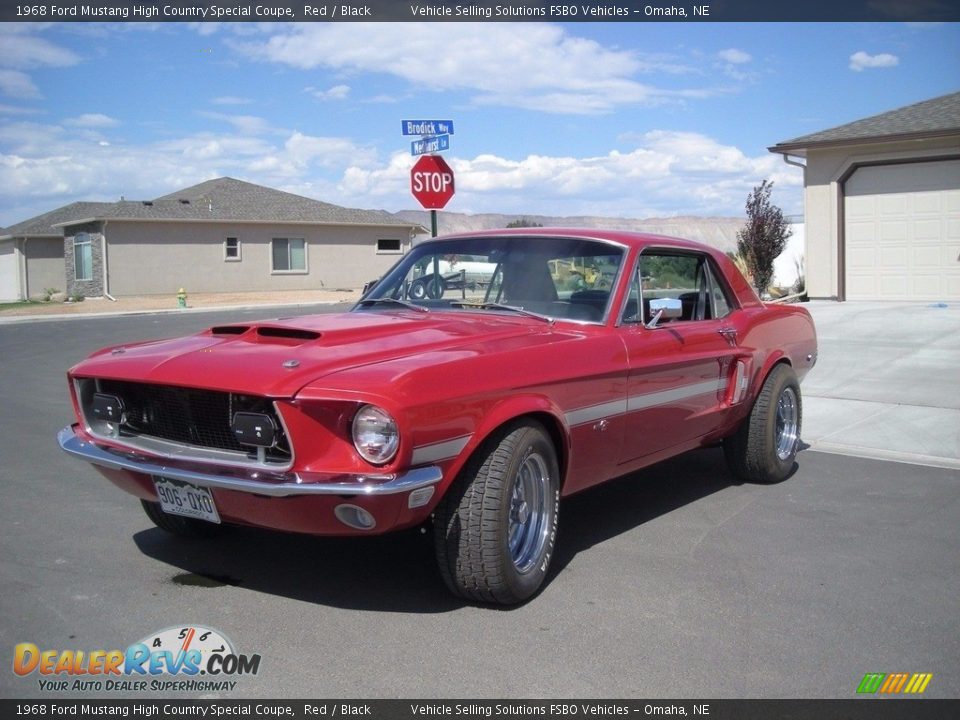 1968 Ford Mustang High Country Special Coupe Red / Black Photo #1