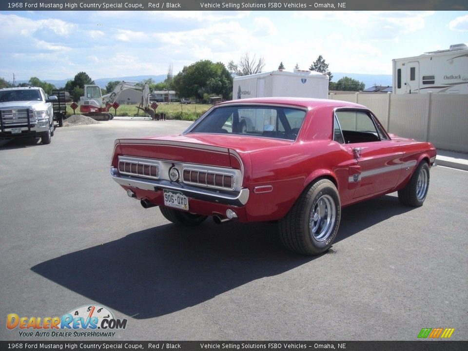 1968 Ford Mustang High Country Special Coupe Red / Black Photo #2