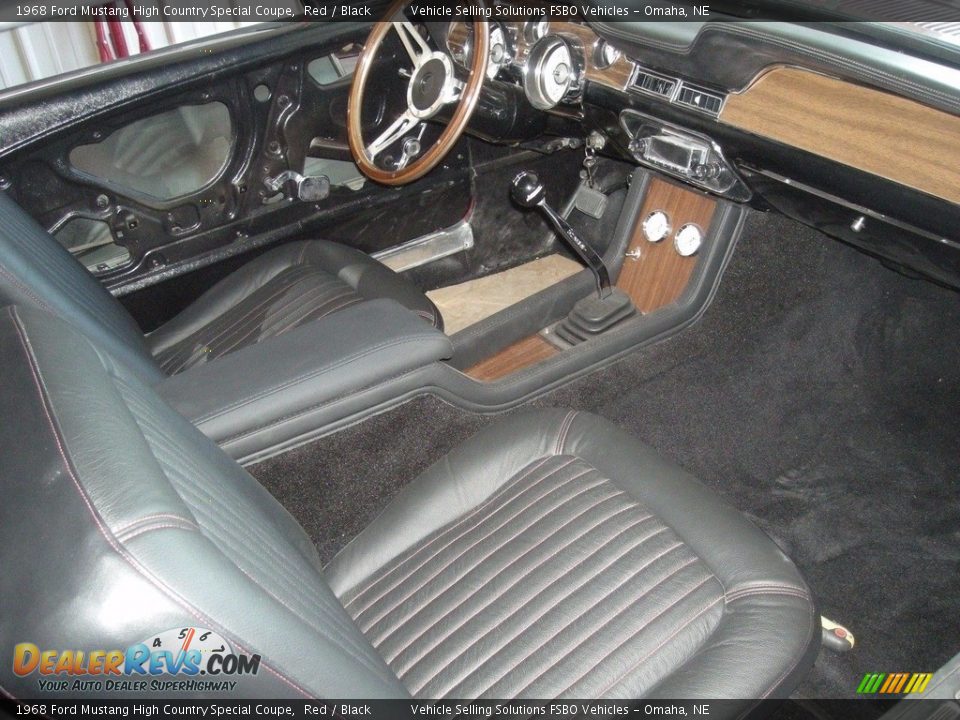 1968 Ford Mustang High Country Special Coupe Red / Black Photo #4