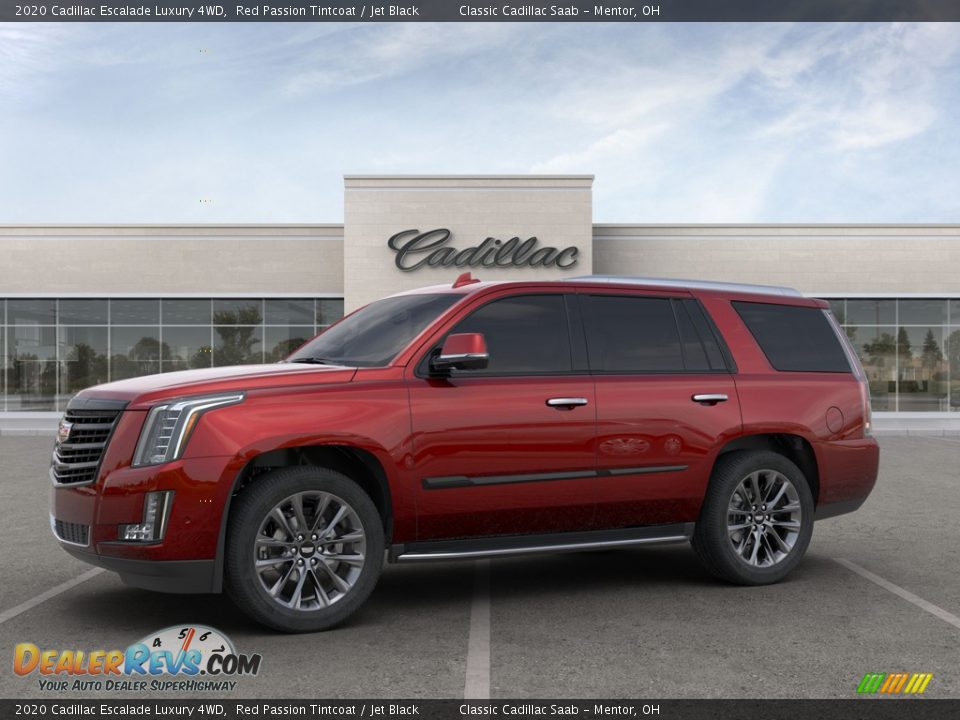2020 Cadillac Escalade Luxury 4WD Red Passion Tintcoat / Jet Black Photo #2