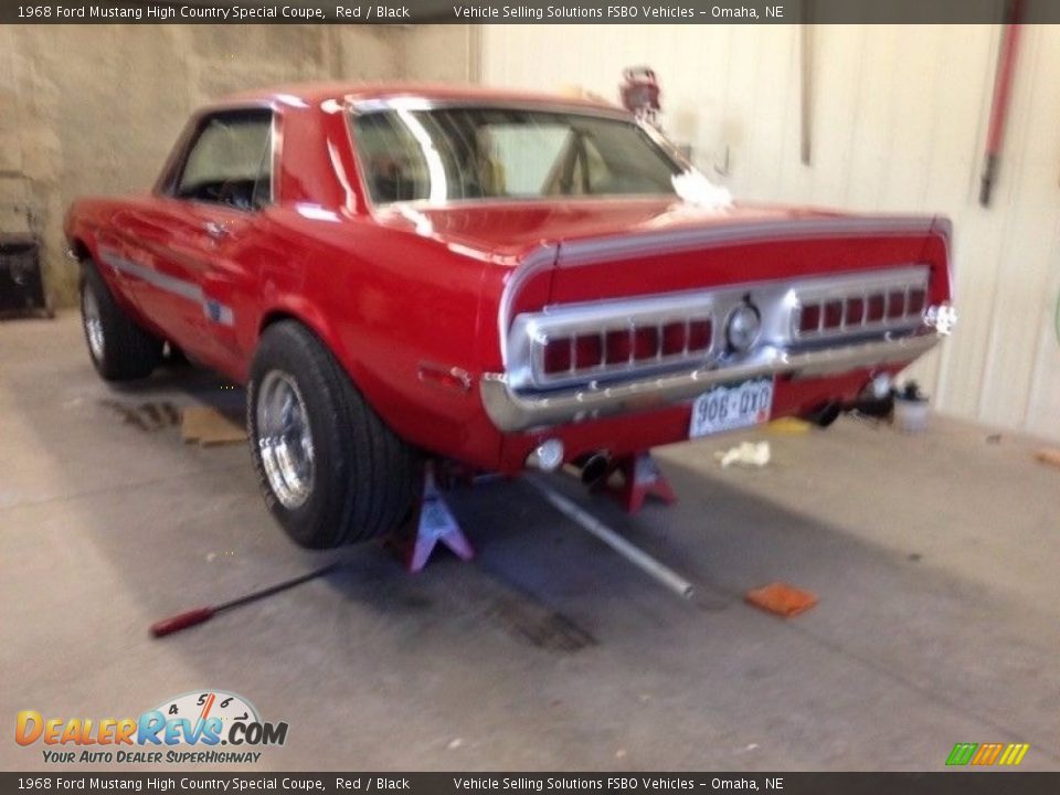 1968 Ford Mustang High Country Special Coupe Red / Black Photo #9