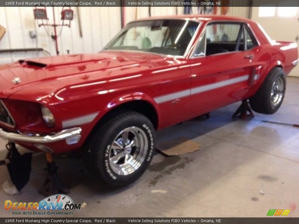 1968 Ford Mustang High Country Special Coupe Red / Black Photo #10