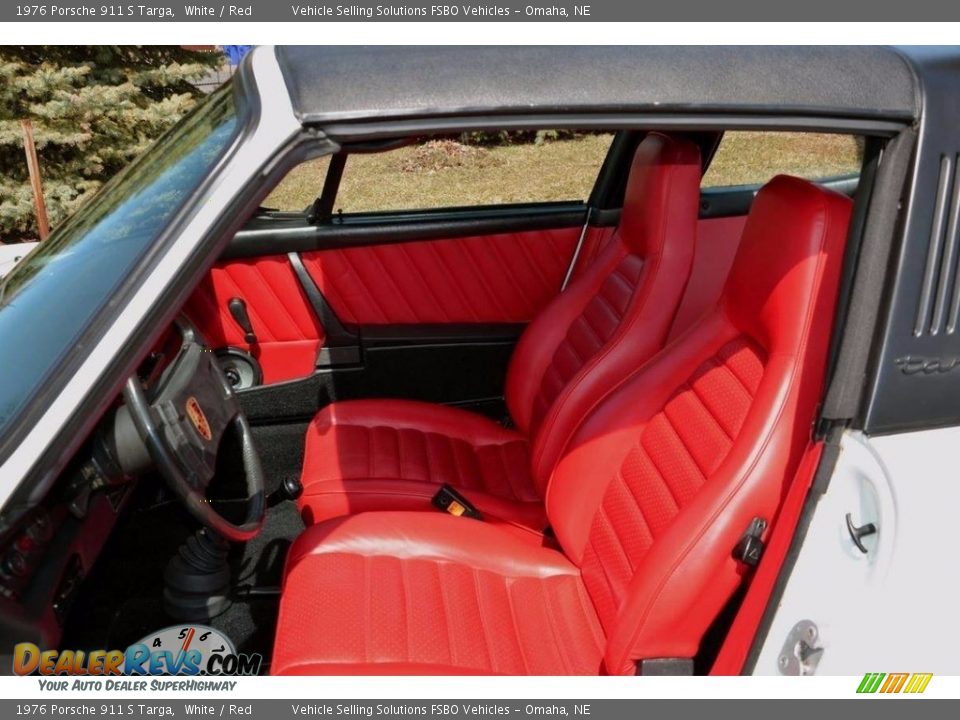 Red Interior - 1976 Porsche 911 S Targa Photo #10