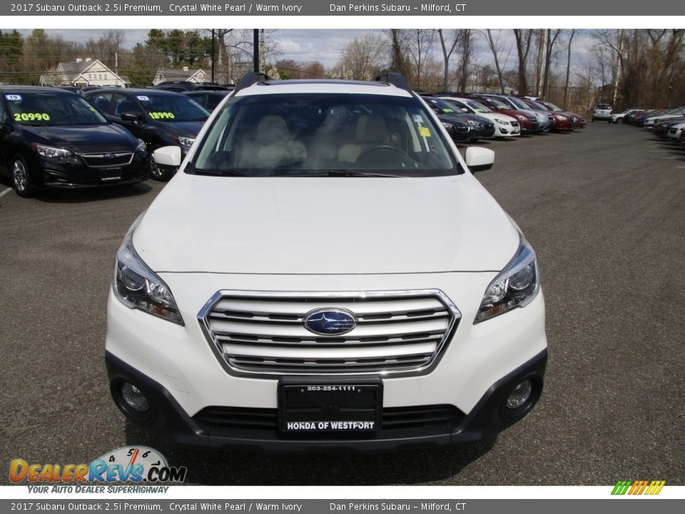 2017 Subaru Outback 2.5i Premium Crystal White Pearl / Warm Ivory Photo #2