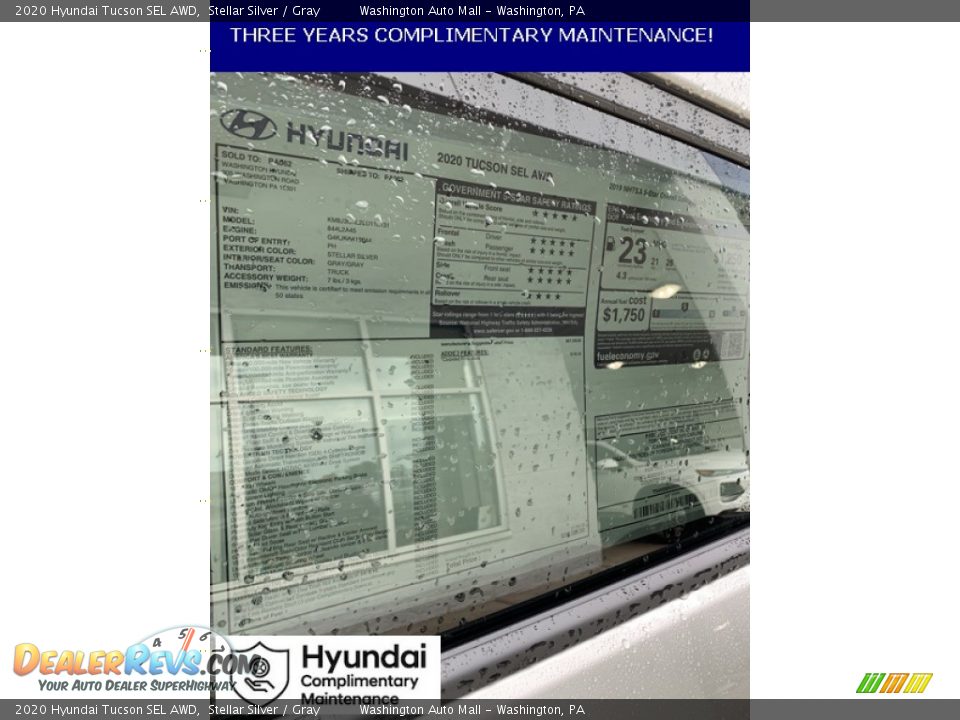 2020 Hyundai Tucson SEL AWD Stellar Silver / Gray Photo #16