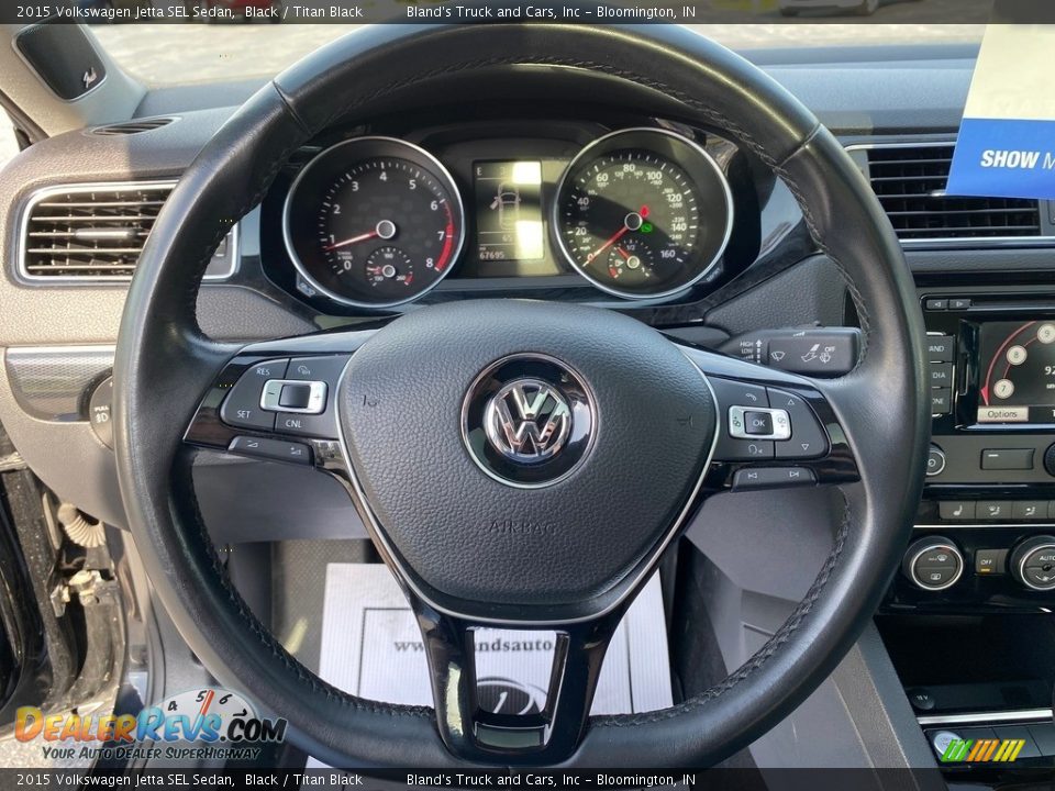 2015 Volkswagen Jetta SEL Sedan Steering Wheel Photo #8