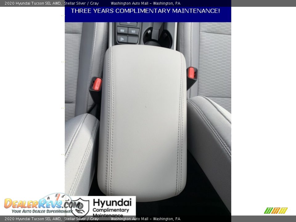 2020 Hyundai Tucson SEL AWD Stellar Silver / Gray Photo #35