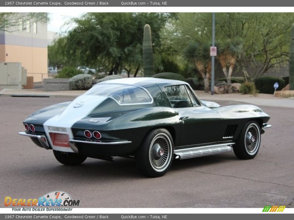1967 Chevrolet Corvette Coupe Goodwood Green / Black Photo #6