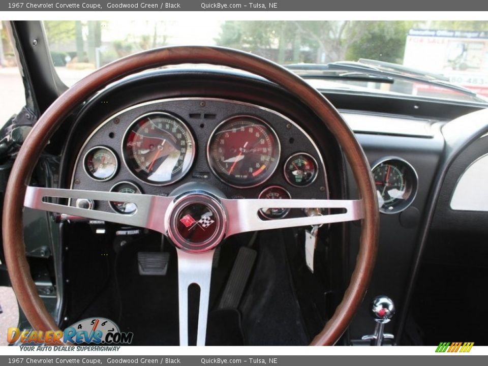 1967 Chevrolet Corvette Coupe Goodwood Green / Black Photo #12