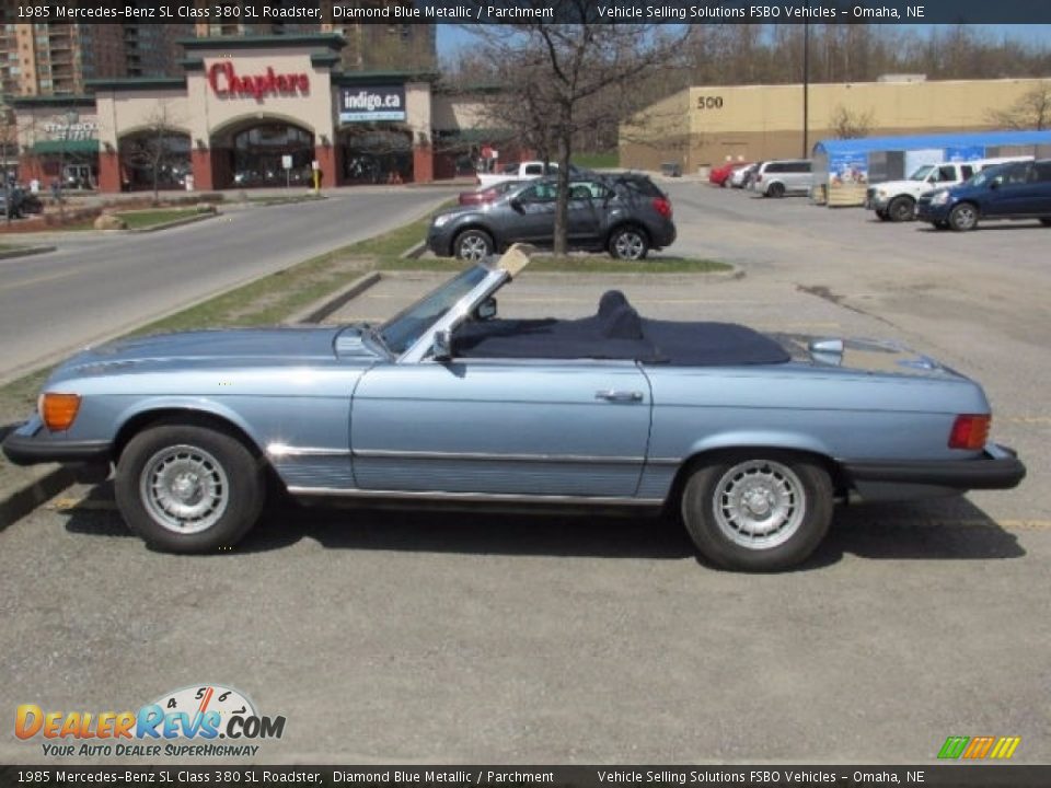 Diamond Blue Metallic 1985 Mercedes-Benz SL Class 380 SL Roadster Photo #3