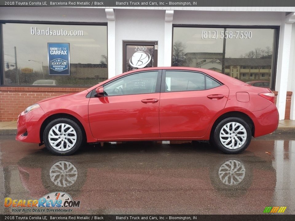 2018 Toyota Corolla LE Barcelona Red Metallic / Black Photo #1