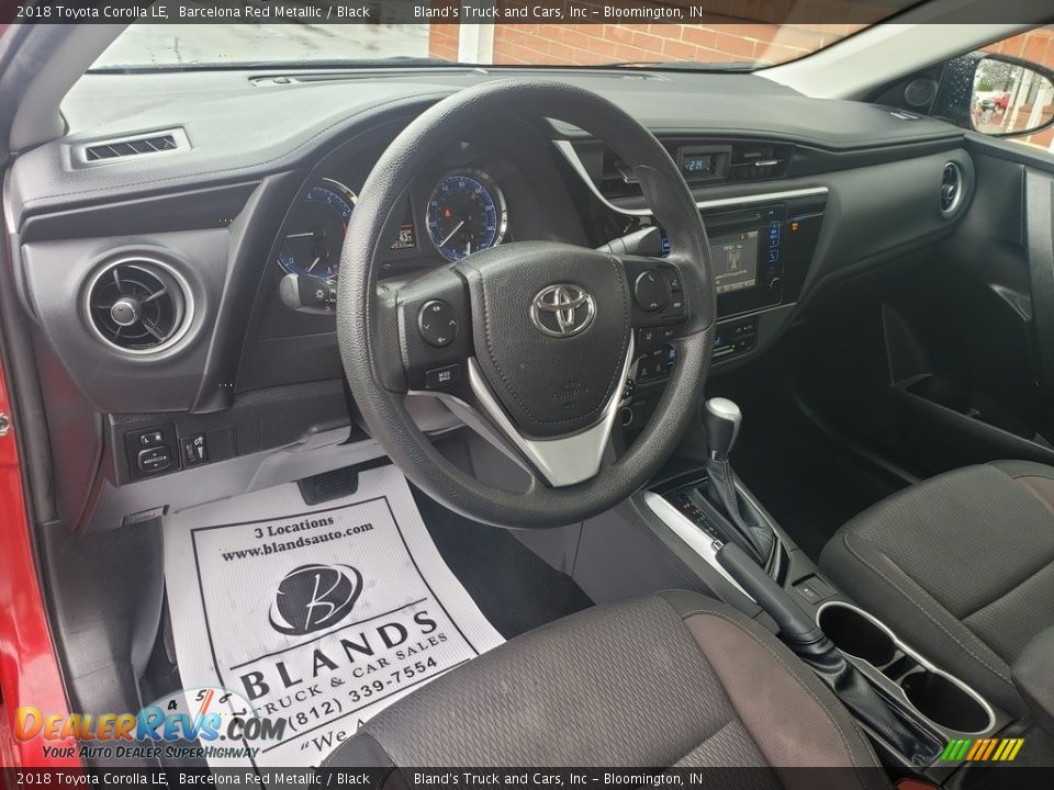 2018 Toyota Corolla LE Barcelona Red Metallic / Black Photo #8