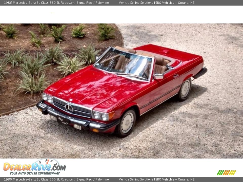 Signal Red 1986 Mercedes-Benz SL Class 560 SL Roadster Photo #1