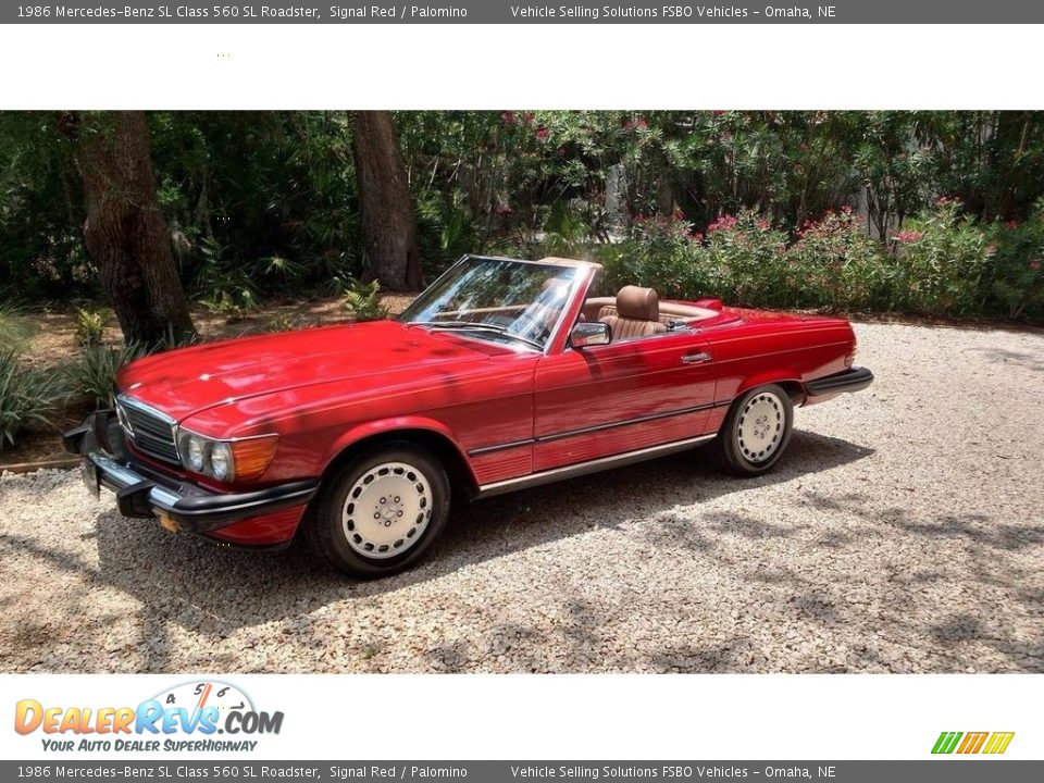 Signal Red 1986 Mercedes-Benz SL Class 560 SL Roadster Photo #2