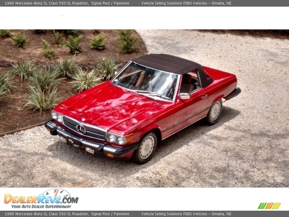 Signal Red 1986 Mercedes-Benz SL Class 560 SL Roadster Photo #3