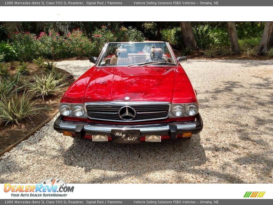 Signal Red 1986 Mercedes-Benz SL Class 560 SL Roadster Photo #4