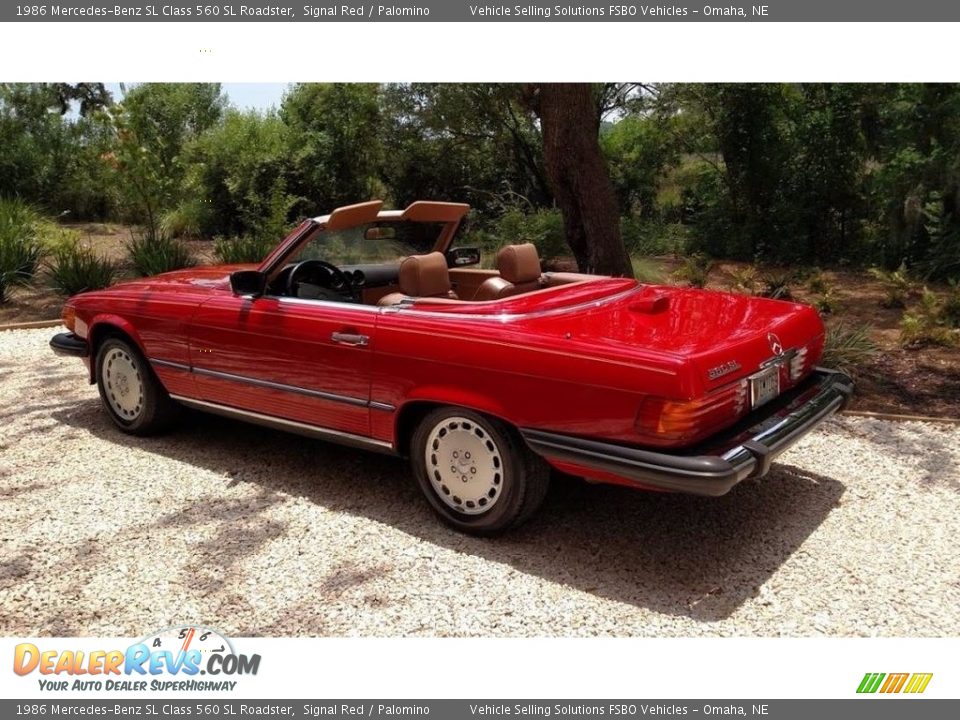 Signal Red 1986 Mercedes-Benz SL Class 560 SL Roadster Photo #7