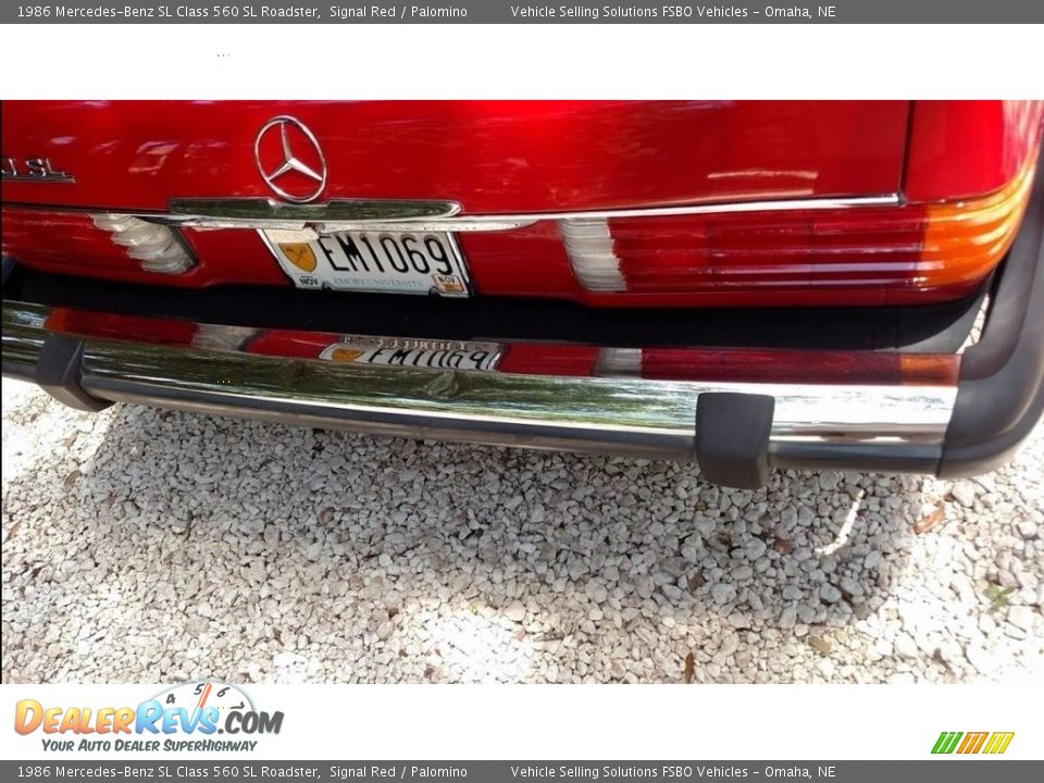 1986 Mercedes-Benz SL Class 560 SL Roadster Signal Red / Palomino Photo #12
