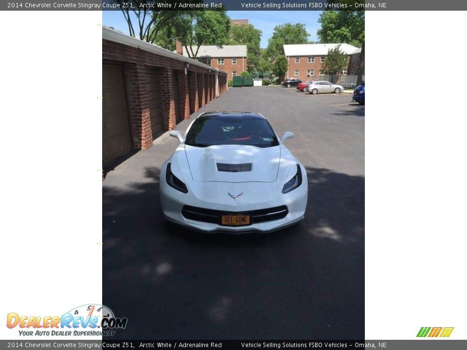 2014 Chevrolet Corvette Stingray Coupe Z51 Arctic White / Adrenaline Red Photo #3