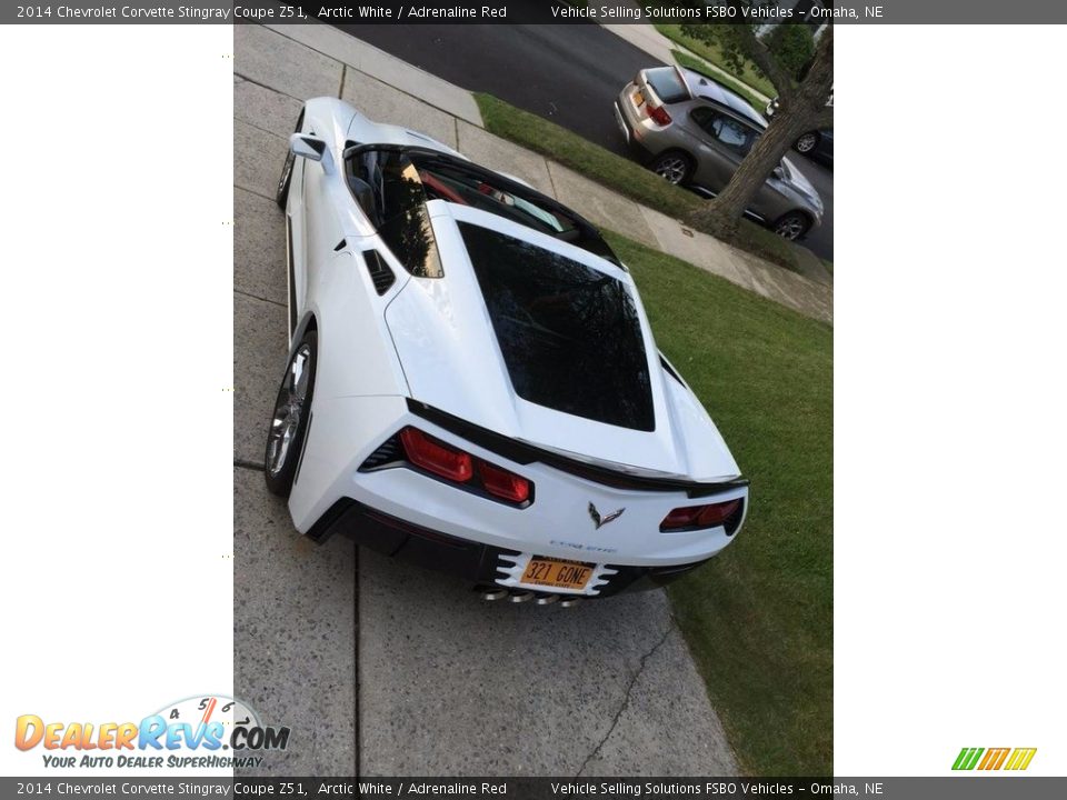 2014 Chevrolet Corvette Stingray Coupe Z51 Arctic White / Adrenaline Red Photo #6