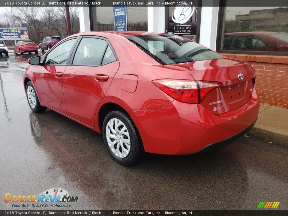 2018 Toyota Corolla LE Barcelona Red Metallic / Black Photo #29