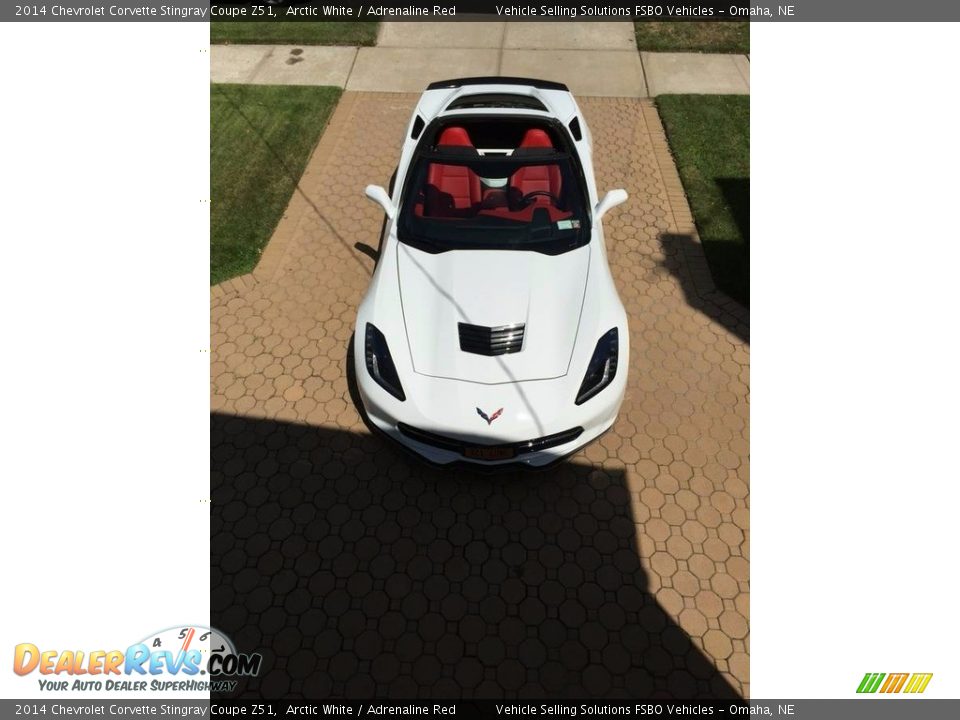 2014 Chevrolet Corvette Stingray Coupe Z51 Arctic White / Adrenaline Red Photo #9