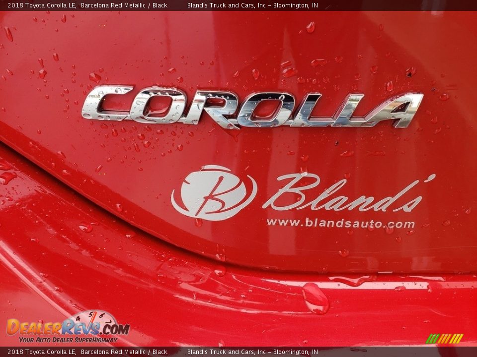 2018 Toyota Corolla LE Barcelona Red Metallic / Black Photo #31